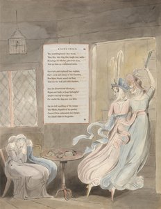 De Gedichten van Thomas Gray, Ontwerp 29, Een Lang Verhaal door William Blake